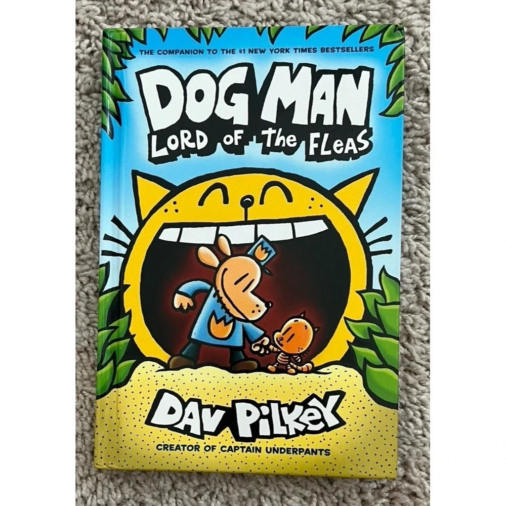 Dog Man: Lord of the Fleas: a Graphic Novel #5: By Dav Pilkey (2021, Hardcover)